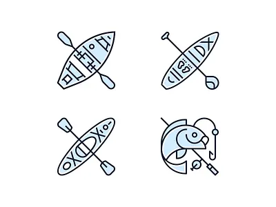 O.A.R.S. Activities Icons [Part 1] 829 adventure creative dan fleming design icon set rafting