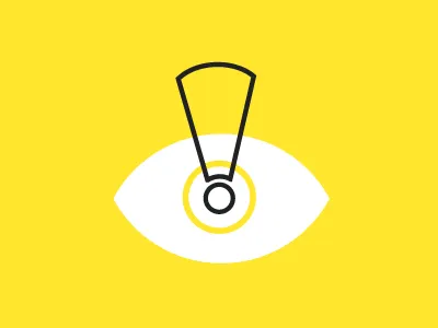 Illusion of Risk editorial flat design forbes illustration risk wip yellow