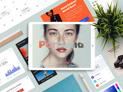 Portland UI Kit photoshop ps ui kit