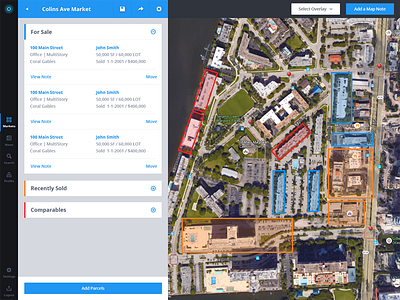 New Markets collection dashboard estate map markers market modular module real