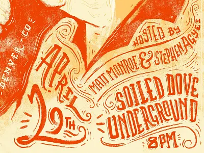 Poster Lettering design drawing drawn gig hand lettering poster type typography