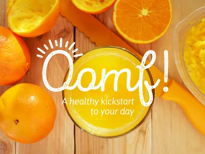 Oomf Logo Concept art direction brand branding breakfast design graphic design logo logo mark oomf! porridge