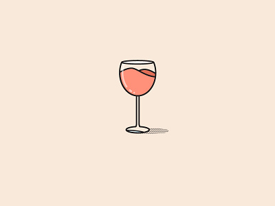 Wine Wednesday barware flat glass halftone wine glass wine wednesday