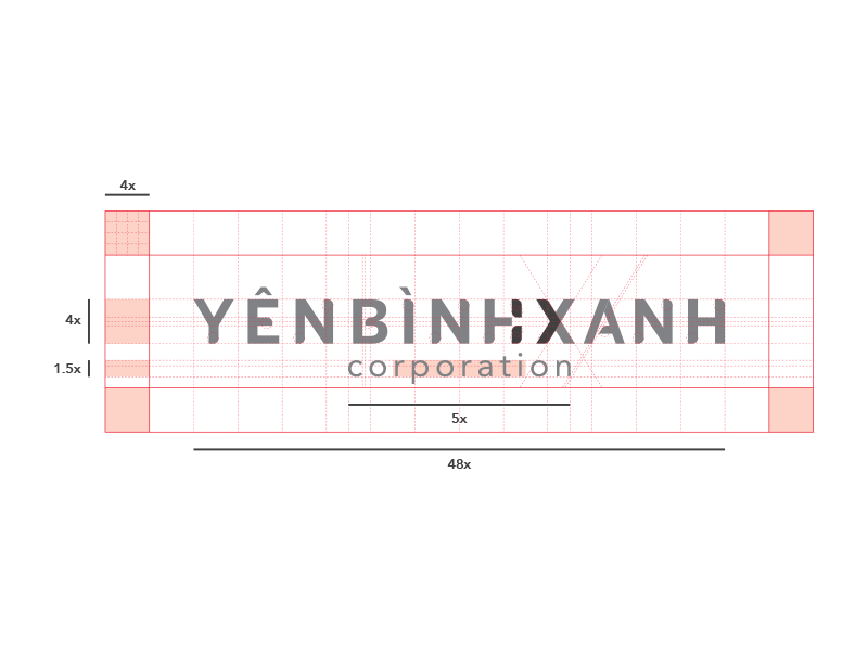 Yên Bình Xanh branding business corporation gif green ho chi minh logo logo grid logotype real estate vietnam