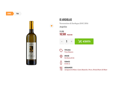 Dispensas wine product page add to cart bottle boutique clean dispensas product product page vini vino white wine wine bottle