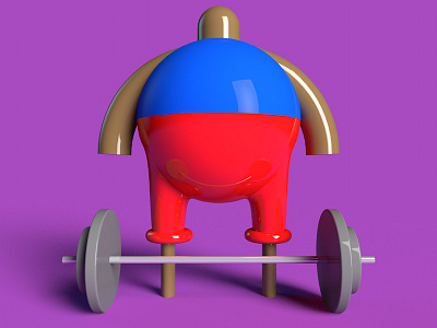 Bodybuilder 3d c4d cinema 4d illustration model