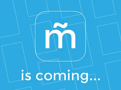 m̃ is coming app branding coming logo platform soon webapp