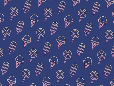 Sugary Pattern ice cream icon icons lollipop pattern popsicle sweet