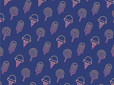 Sugary Pattern ice cream icon icons lollipop pattern popsicle sweet