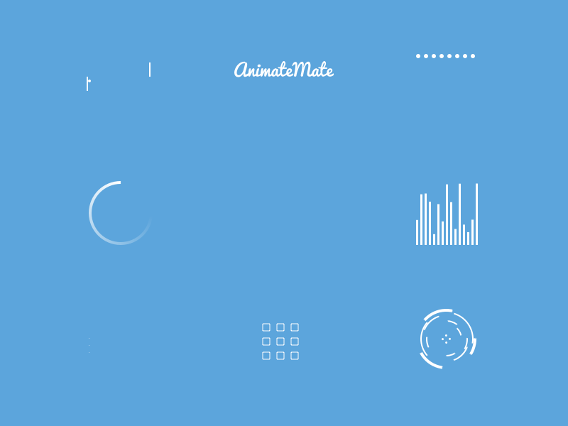 AnimateMate - Loading Indicators animate animated animatemate animation gif indicator loading loop looping mate simple