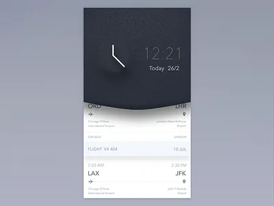 skeuomorph light concept 3 air app blue board line plane port sketch store ui ux