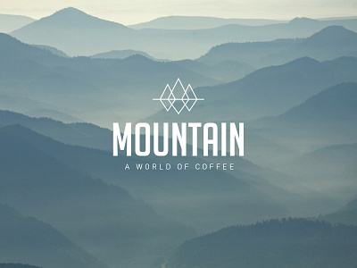 Mountain coffee coffee icon identity logo mountain packaging print shop in shop