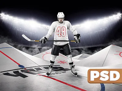 Hockey Rink Backdrop arena backdrop floodlight hockey ice psd sports