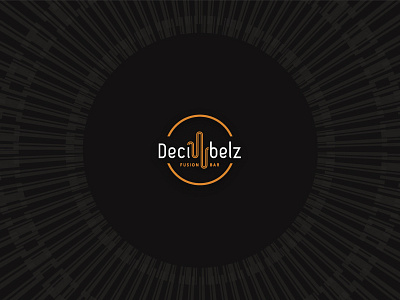 Decibelz bar – final Logo fusion groove logo vinyl world music