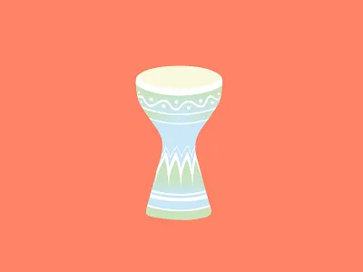 Darbouka! arabic darbouka drum icon illustration tabla vector