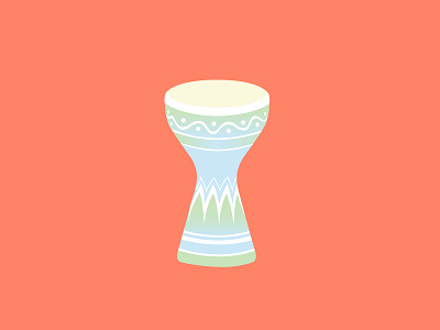 Darbouka! arabic darbouka drum icon illustration tabla vector