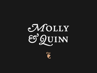 Molly & Quinn logo minimal serif typography wordmark