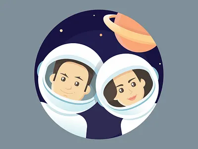 Intergalactic Selfie art avatar characters cosmic design galactic intergalactic selfie space vector