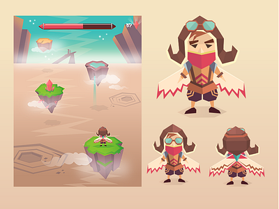 Game noname art character concept game low poly