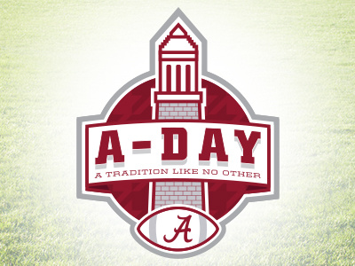 A-Day bama branding football identity ncaa roll tide sports design