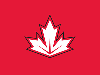 Canada Crest black canada crest hockey identity logo maple leaf nhl red sports white world cup