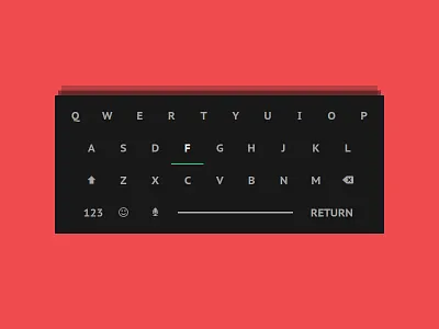 Day 094 - Mobile Keyboard challenge concept daily100 dailyui design interface key keyboard minimalist mobile ui ux