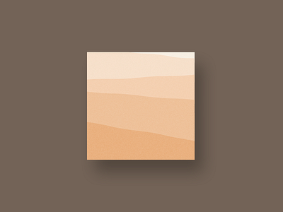 Abstract Desert abstract art box desert illustration orange sand shape texture