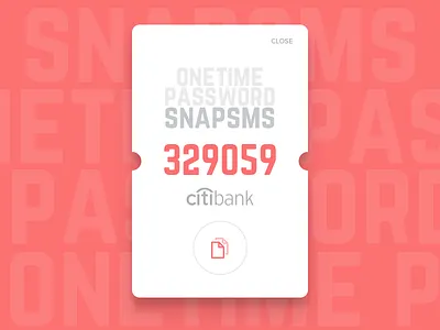 Snapsms android banking mobile otp sms