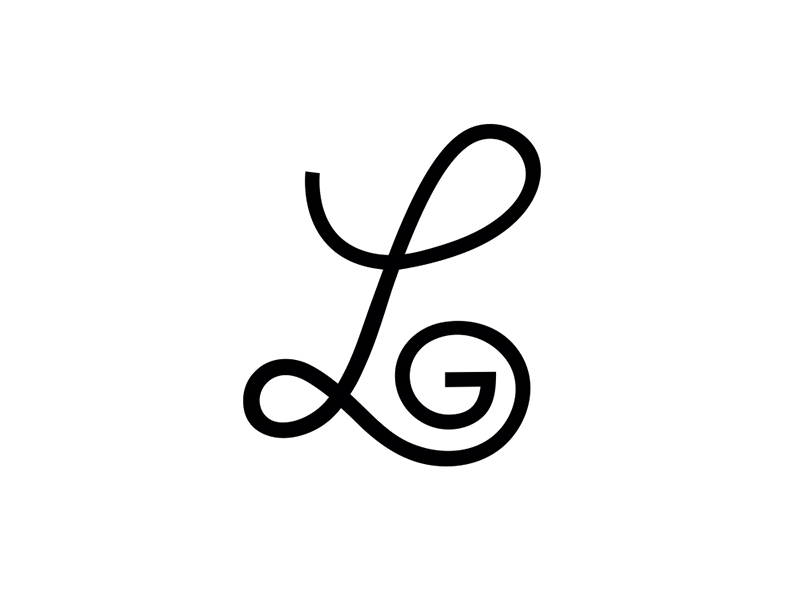 LG Logo acronym g initial l letterform logo personal script self promotion type typography