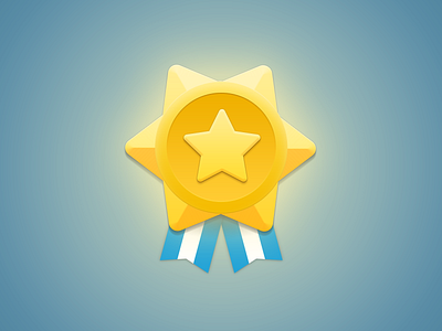 DuckWorld Game Star award gold price ribbon star