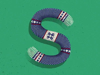 S type graphic illustration mrcoofs s scarf type winter