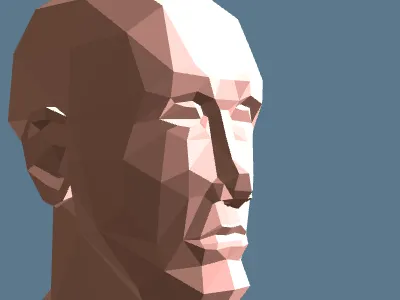 Benbust 3d lowpoly