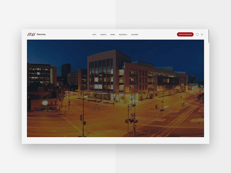 Discovery Building - It's Alive! design discover hero layout parallax science type ui web