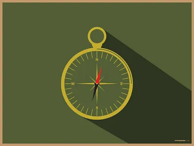 Flat compass design flat design graphic design icon logo logo design