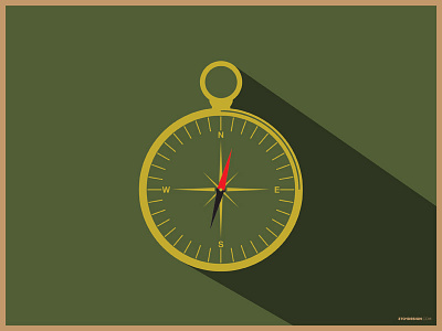 Flat compass design flat design graphic design icon logo logo design