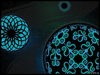 Deep in space graphic design icon logo logo design space