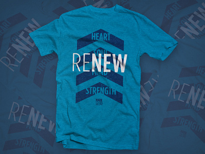 RENEW T-shirt heart mind mockup renew retreat soul strength student t shirt