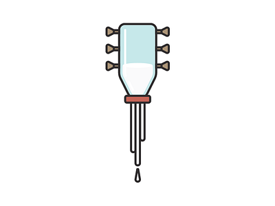 Rockonsin - Milk Guitar guitar icon illustration milk music wisconsin
