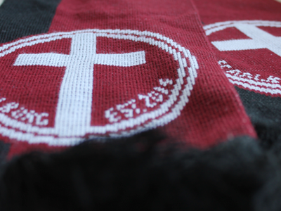 Football scarf fcaalborg football merchandise scarf