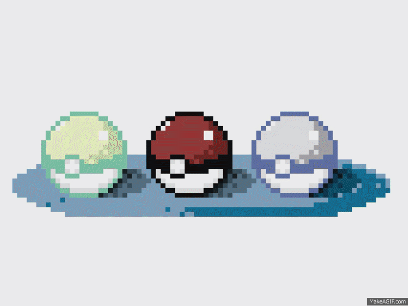 PokeBalls animation ball character gif icon illustration pixel pixel art pokemon red round video game