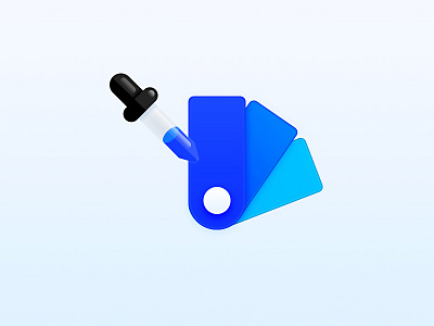 Day060 | Color Picker blue clean color dailyui dropper glass icon paint picker