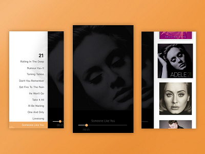 Daily UI 009 - Music Player album dailyui dailyui009 music app music player