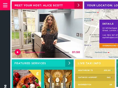 Travel Dashboard airbnb app dashboard green holidays minimal photography pink travel ui ux