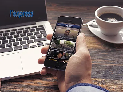 L'Express mobile news search service ui user ux
