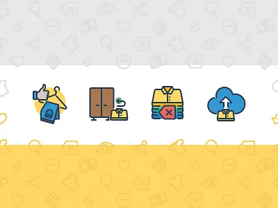 Share your outfit clothes cloud icons like outfit preview save search share thumbup tshirt wardrobe