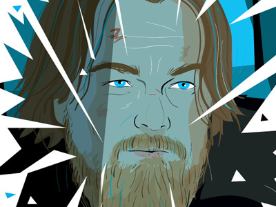 Leo in the Revenant illustration leodicaprio portrait