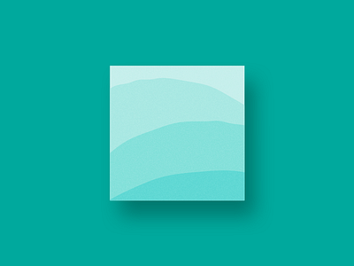 Simple Waves abstract art blue illustration rough simple water waves