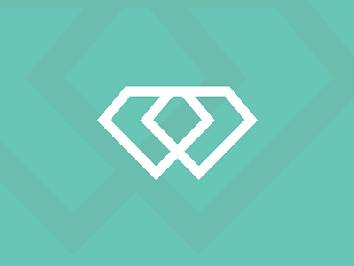 BP Visuals Branding branding diamonds emeralds flat logotype teal turquoise
