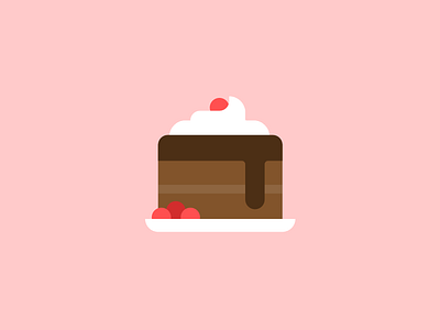 Uber Fam #1 cake delicious flat illustration minimal pie series sketch uber