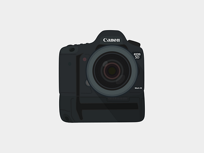 Canon 5D MKiii 5d camera canon canon 5d dslr eos flat flat camera flat design mark iii mkiii nikon